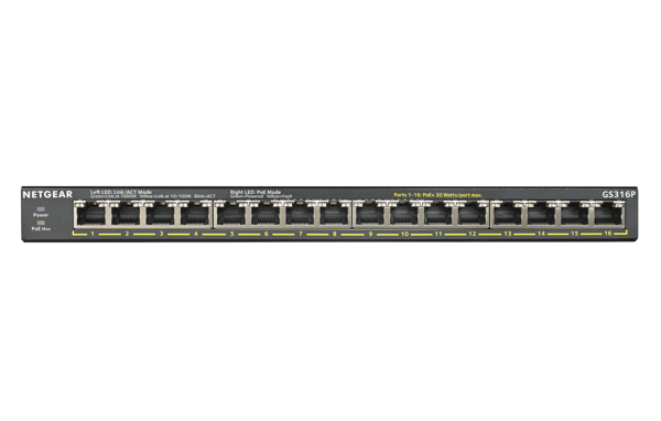 Bild på 16-Port PoE Gigabit Ethernet Switch