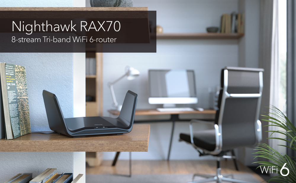 AX6600 8-stream Tri-band WiFi 6 Router (RAX70)