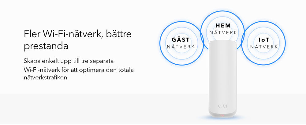 NETGEAR Router Orbi 370 Series Dual-Band WiFi 7 Mesh 3-Pack(RBE373)