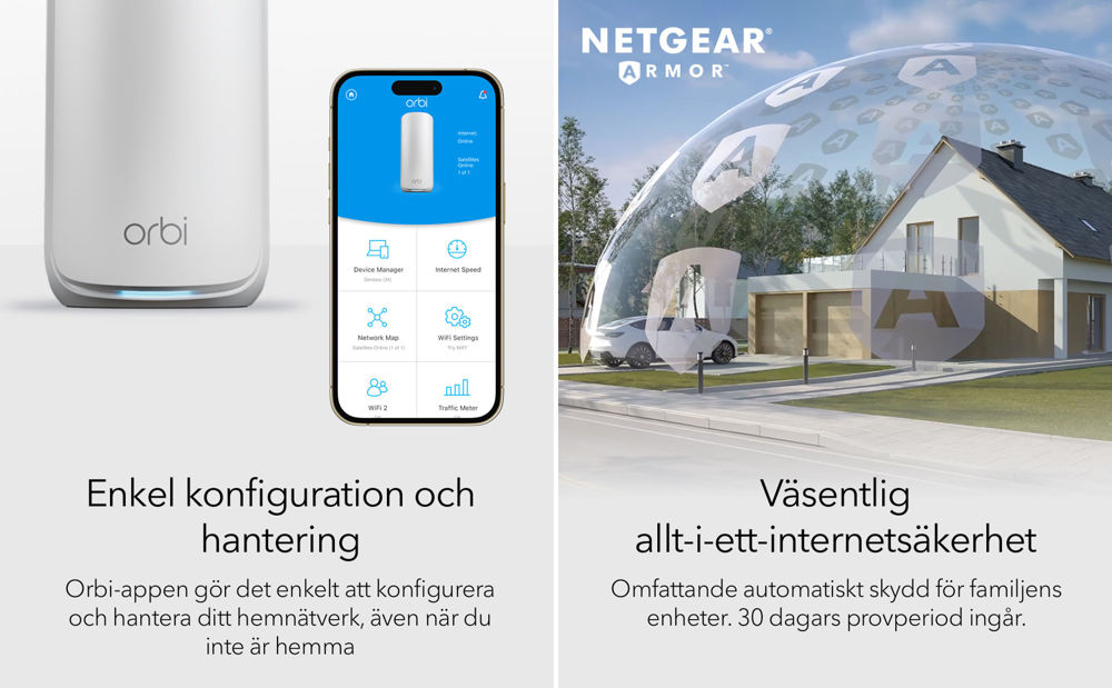 NETGEAR Orbi 870 Series Tri-band WiFi 7 Mesh System (RBE872)