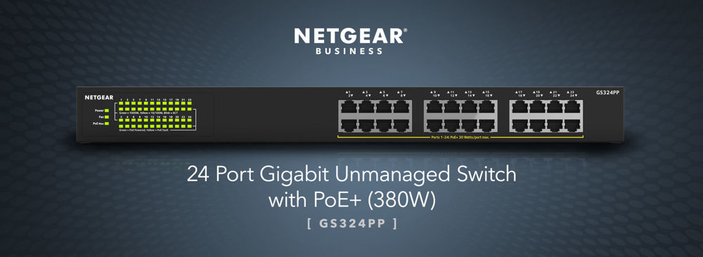 24-Port PoE+ Gigabit Ethernet Switch