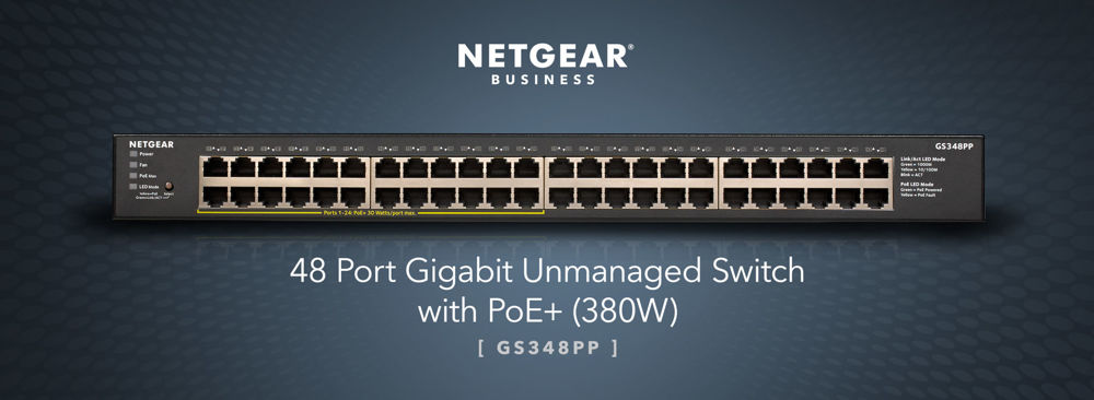 48-Port PoE+ Gigabit Ethernet Switch